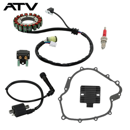 Solidspare Ignition Coil Relay Rectifier Stator For Yamaha YFM660 Grizzly 660 2002-2008