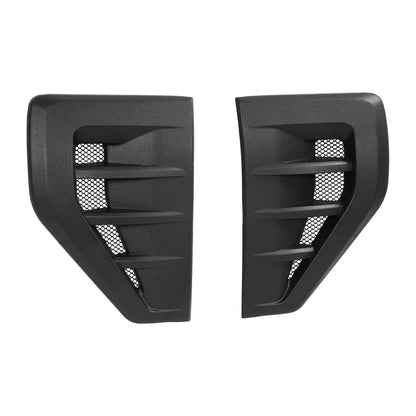 Solid Spare Air Fender Vents For 2021-2025 Ford F-150 F150 Front Driver Passenger Side
