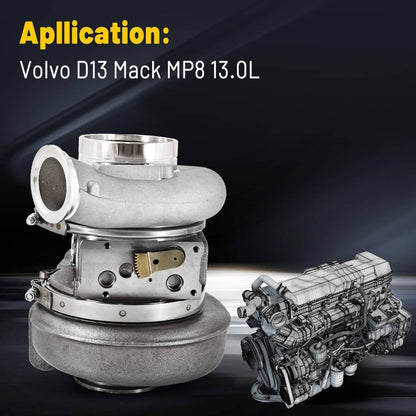 Solidspare New Turbo Turbocharger 85151094 Fits For Volvo D13 Mack MP8 Billet Wheel HE400VE