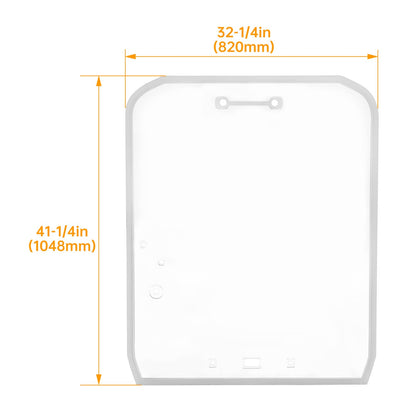 Solidspare For Kubota Skid Steer SVL65 SVL75 SVL90 SVL95 Tractor Loader Door Glass Window