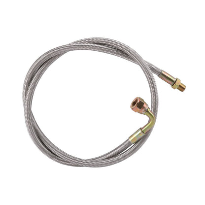 Solidspare 41" TURBO 90 DEGREE OIL FEED LINE KIT T4 T3 T04E T60 T70 GT35 GT45 1/8 NPT -4AN