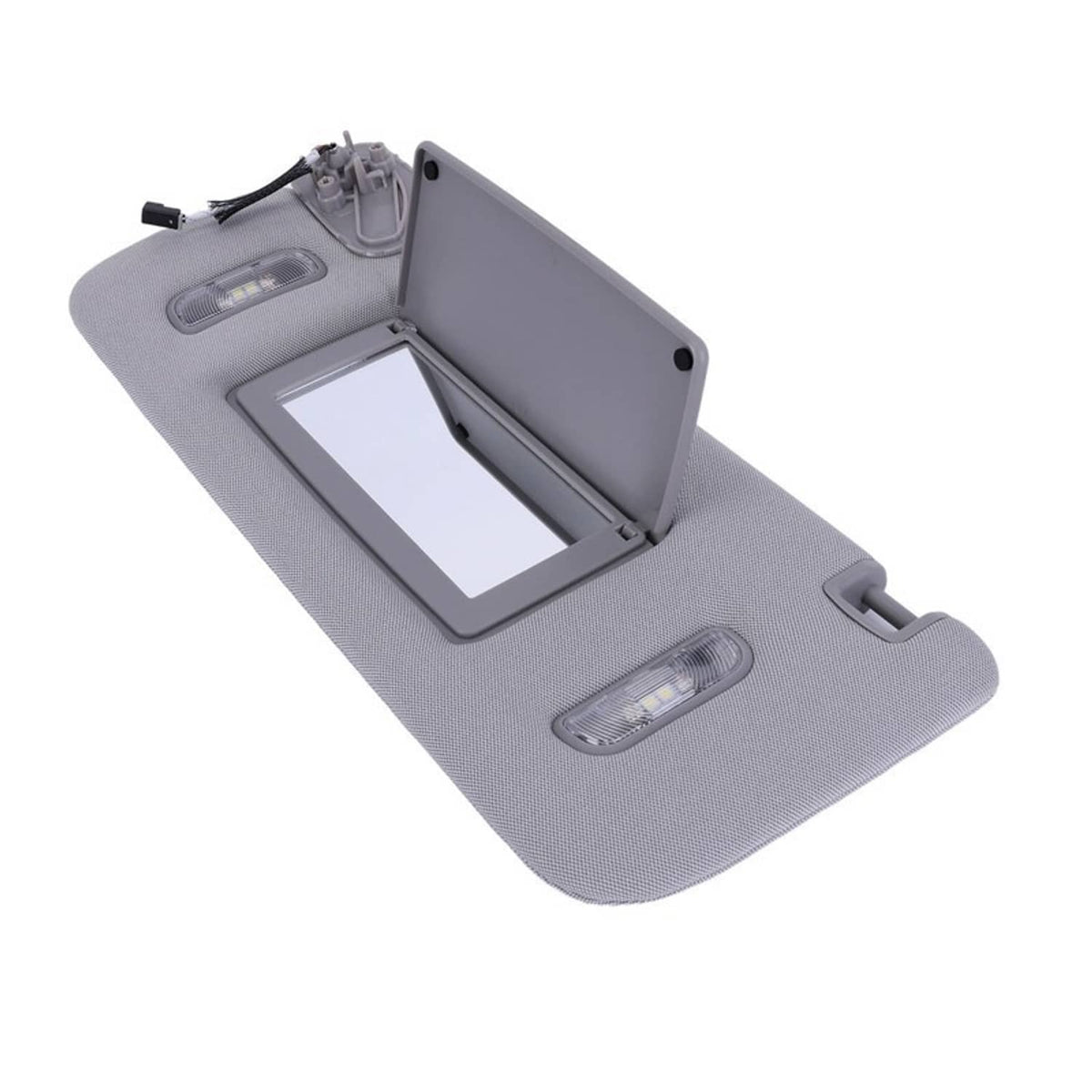 Solidspare Gray Left Driver Side Sun Visor W/ Light For Chevrolet Suburban Tahoe 2015-2019
