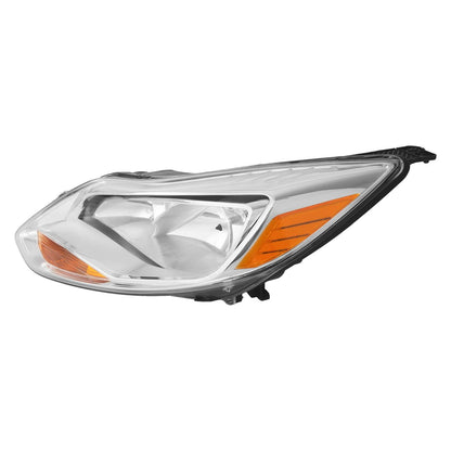 Solid Spare Clear Lens Halogen Left Driver Side Headlight For Ford Focus 2012-2014 W/Bulb