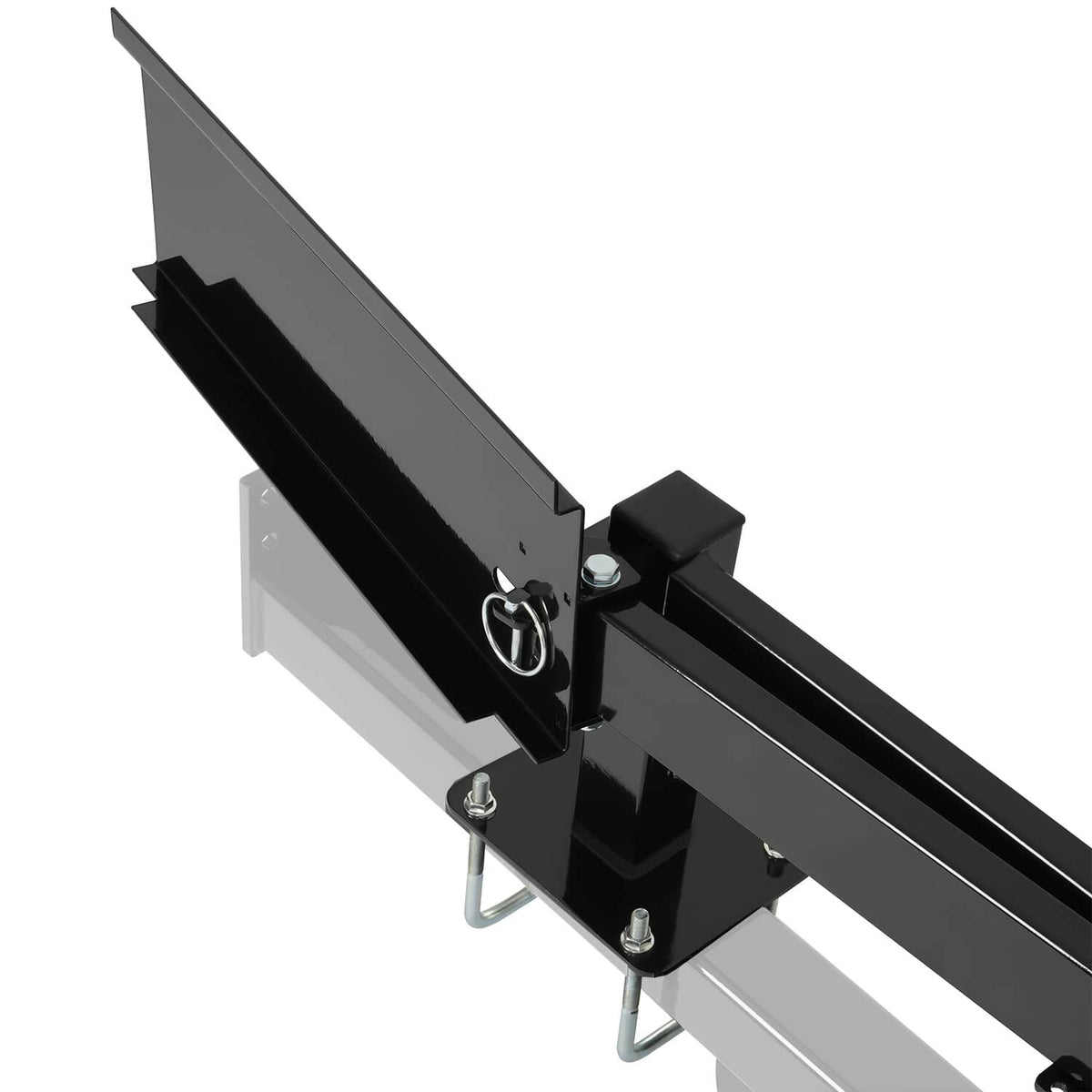 Solidspare Universal  Powder Coated Black Bumper-Mounted Swing Arm Assembly For Grilling