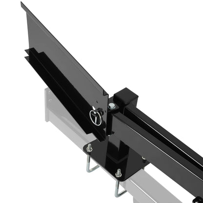 Solidspare Universal  Powder Coated Black Bumper-Mounted Swing Arm Assembly For Grilling