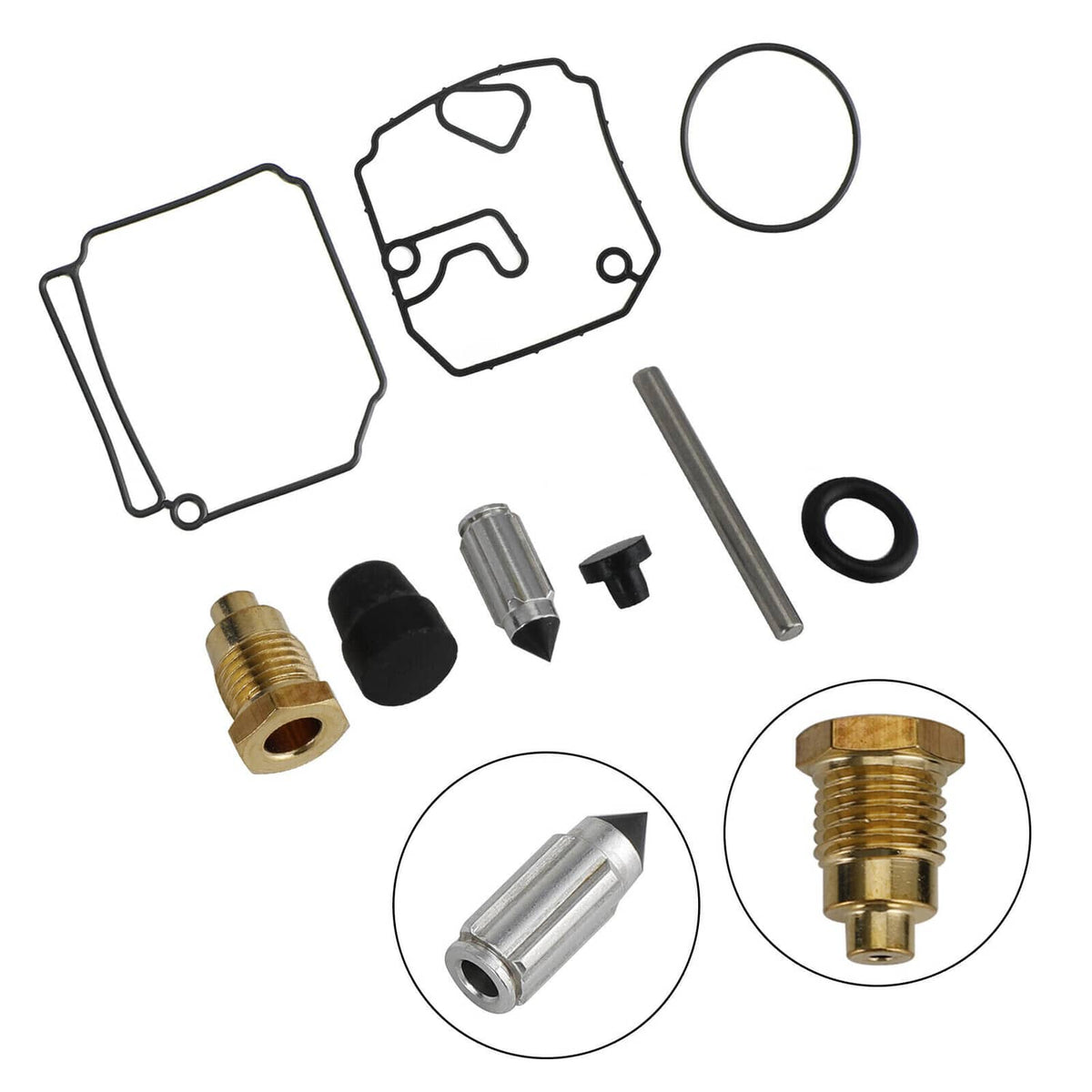 Solid Spare Carburetor Carb Rebuild Kit fit for Yamaha 75 80 90 HP 2-stroke 6H1-W0093-10-00