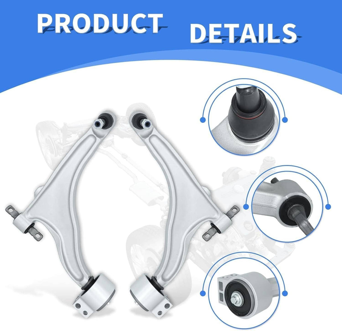 Solidspare 8x Control Arm Ball Joint Tie Rod Sway Bar Link L&R for 2010-2016 Cadillac SRX