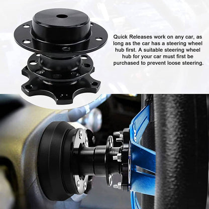 Solidspare Racing Adapter Snap Off Boss Kits Universal Car Steering Wheel Quick Release Hub