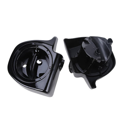 Solidspare Pair Lower Vented Fairing 6.5" Speaker Box Pod Fits For Harley Touring 1994-2013