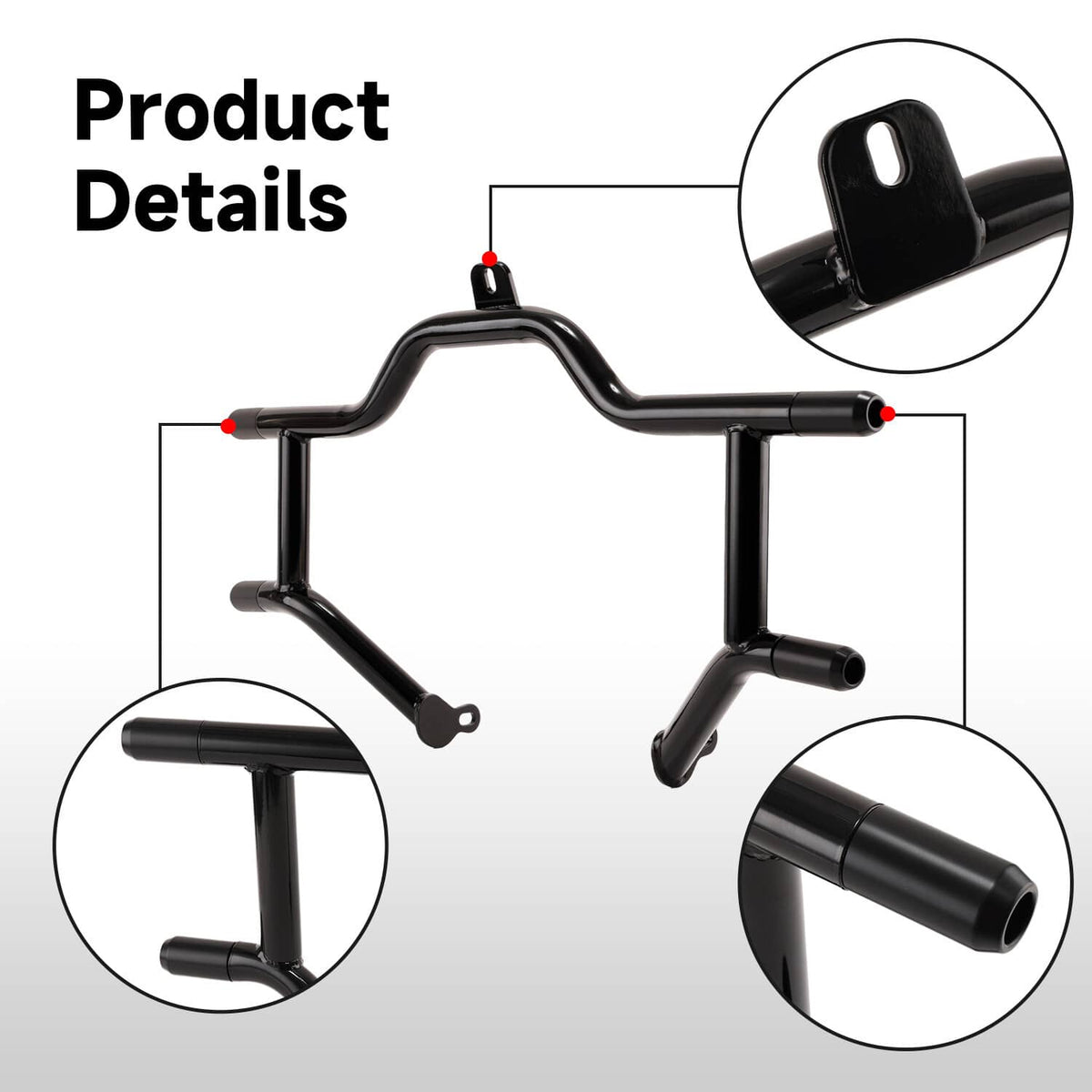 Solidspare 09-25 Front Highway Engine Guard Crash Bar For Harley Touring Street Road Glide