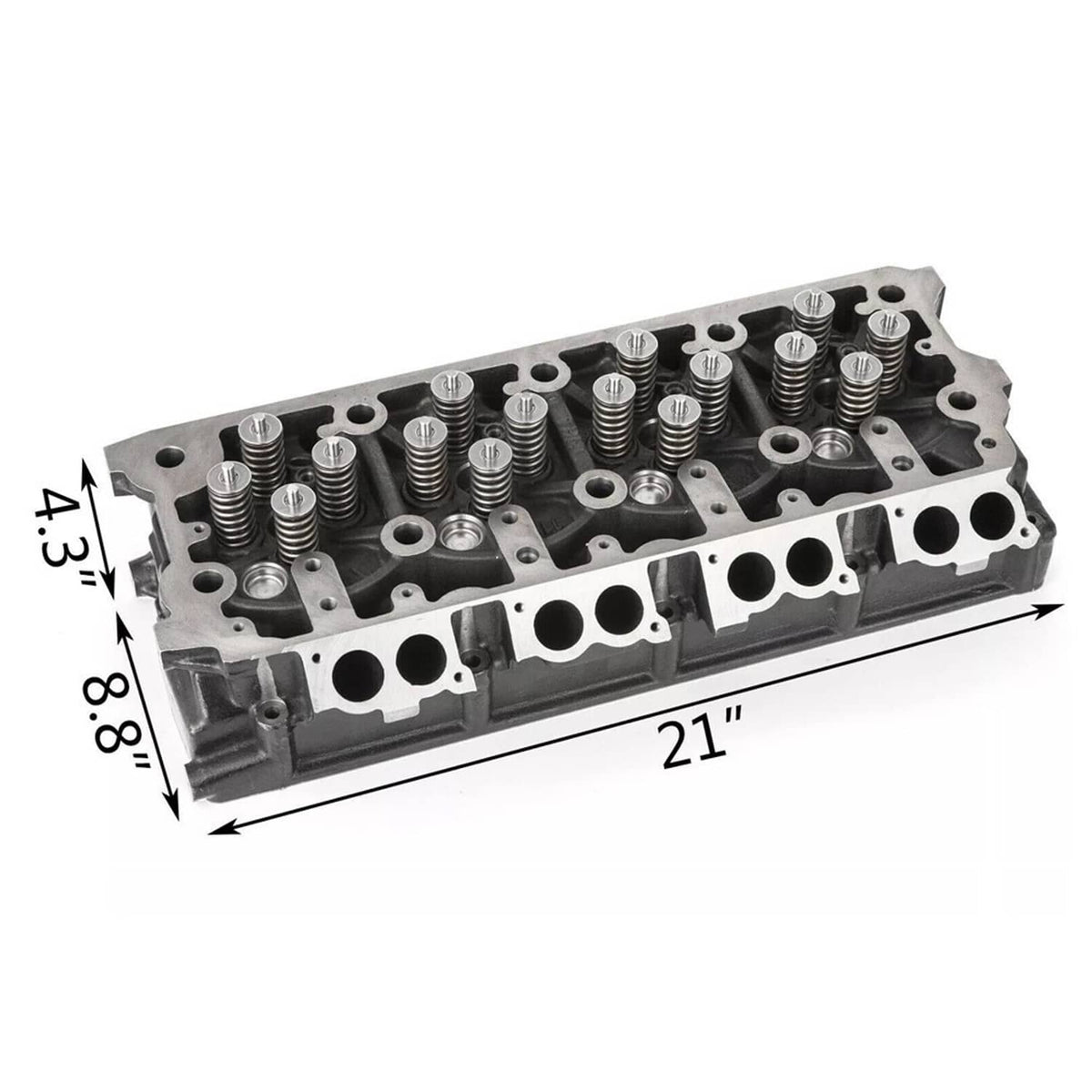 Solidspare 2x Cylinder Heads Powerstroke 6.4L Fit for 2008-2010 Ford F250 F350 F450 F550