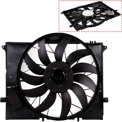 Solidspare Radiator Cooling Fan Assembly 2205000193 For 2000-2006 MERCEDES-BENZ S430 S500