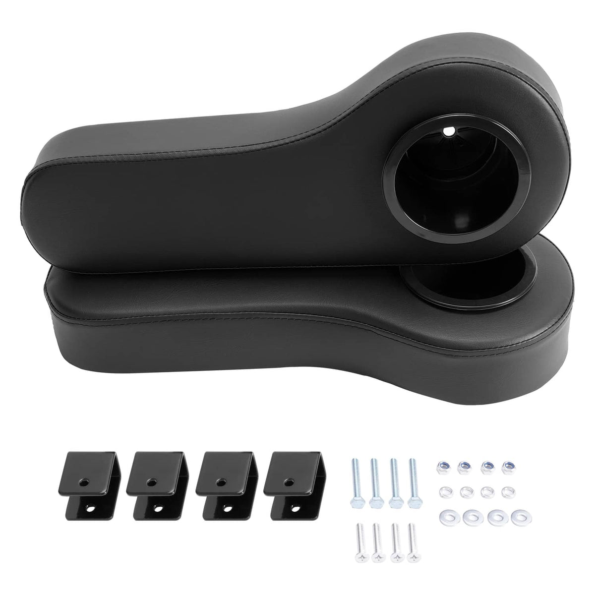 Solidspare Golf Cart Rear Arm Rest Armrest Cup Holder For EZGO/ Club Car/ Yamaha Universal