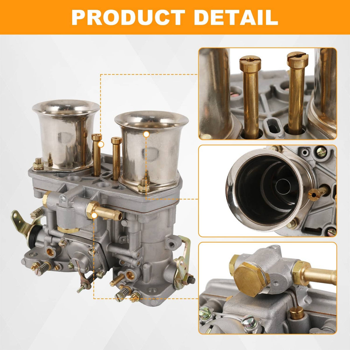 Solidspare Carburetor Engine 2 Barrel For WEBER 40 IDF For Bug Volkswagen Beetle Fiat