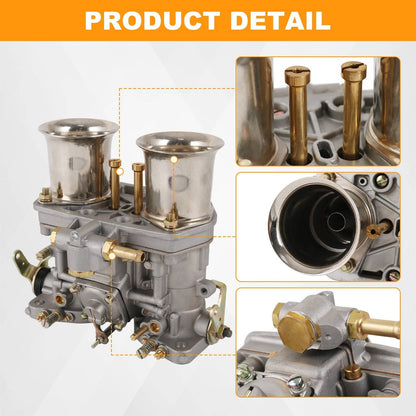 Solidspare Carburetor Engine 2 Barrel For WEBER 40 IDF For Bug Volkswagen Beetle Fiat