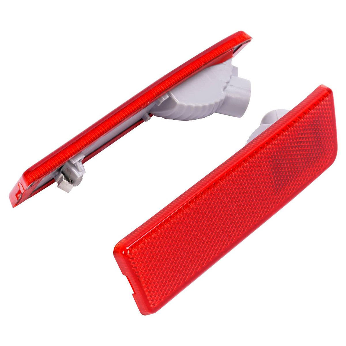 Solid Spare Rear Red Bumper Side Marker Lights Lamp Reflector For Ford Transit Connect 10-13