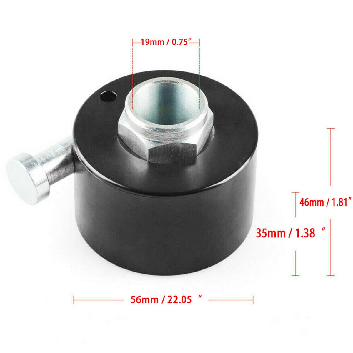 Solidspare Steering Wheel Quick Release Disconnect Hub 3/4" Shaft Size For Imca Nhra Black