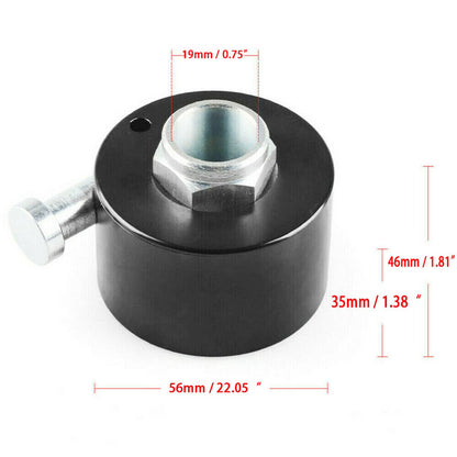 Solidspare Steering Wheel Quick Release Disconnect Hub 3/4" Shaft Size For Imca Nhra Black