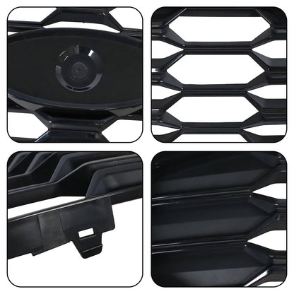 Solidspare For 2023-2025 Ford Escape ST-Line Front Black Grille W/O Radar Holes PJ6Z8200E
