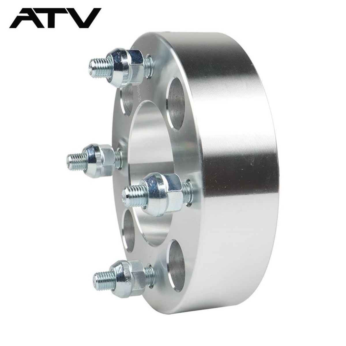 Solidspare 2× 1.5" Wheel Spacer 4x110 74mm M10x1.25 Silver For Suzuki 2002-2007 Eiger 400