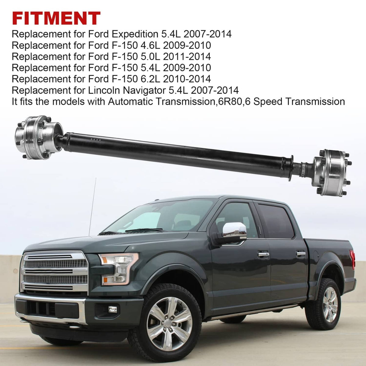 Solidspare Front Driveshaft Prop Shaft NEW For Ford F-150 F150 Expedition Navigator 5.0L V8