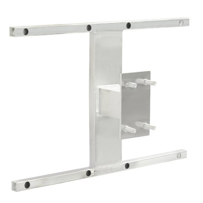 Solidspare Aluminum H-Mount Trailer Spare Tire Carrier For 6-Lug Wheels w/Mounting Hardware