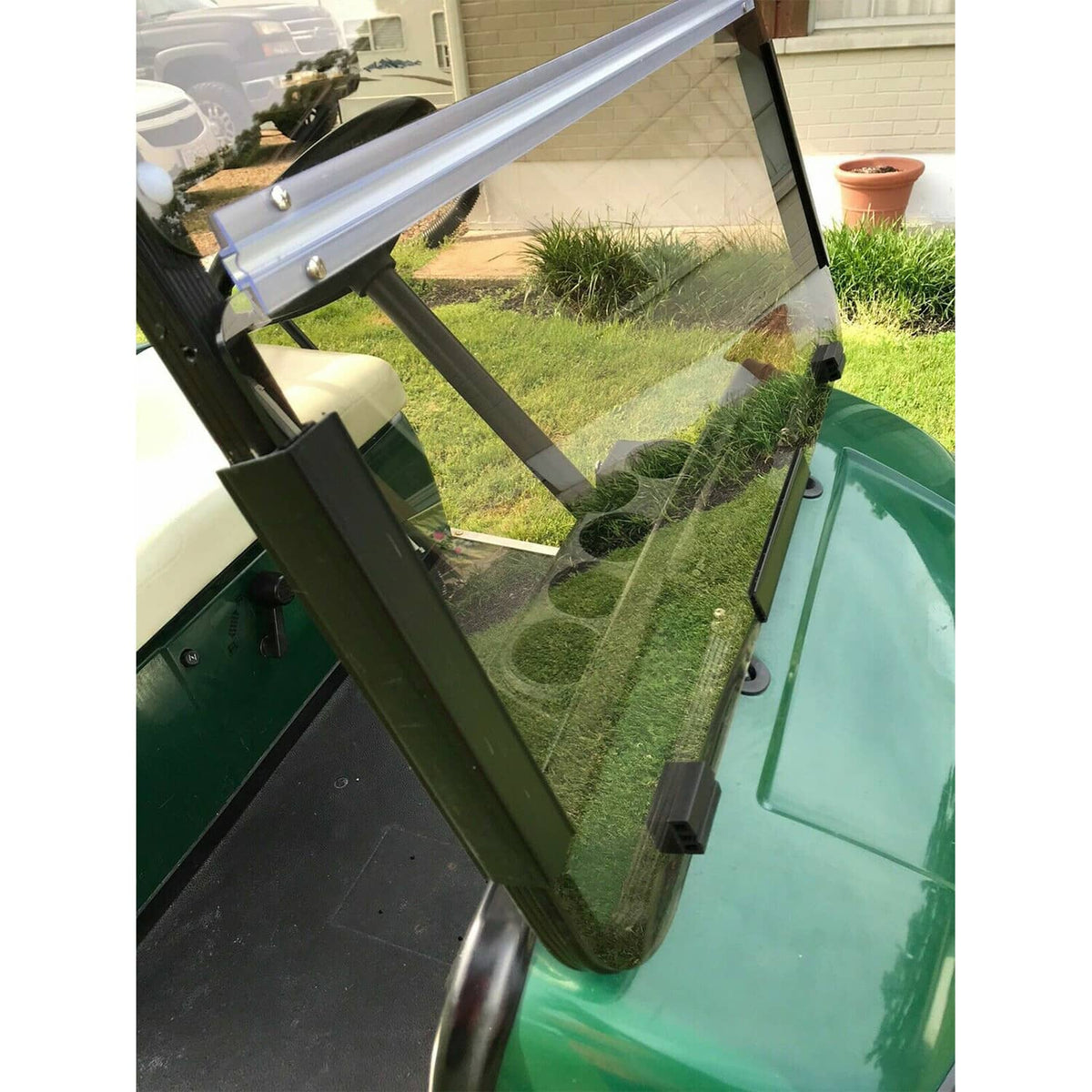 Solidspare For Yamaha G22 2003-2006 Tinted Folding Windshield Golf Cart Windscreen