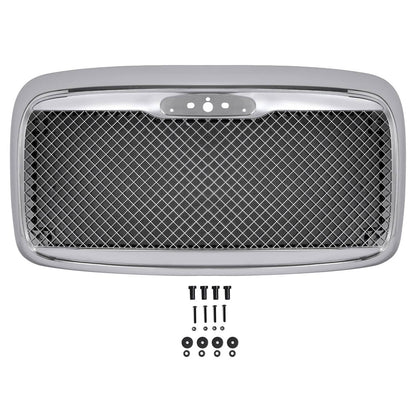 Solid Spare Fits 00-12 Freightliner Columbia Front Grille W/BUG Screen Chrome Mesh Style