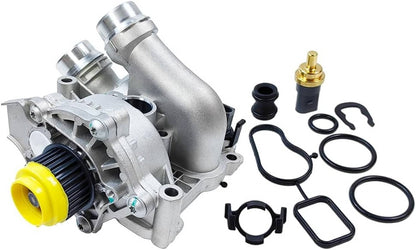 Solidspare Water Pump & Thermostat For Audi A3 A4 A5 VW CC Tiguan GTI 1.8T 2.0T 06H121026