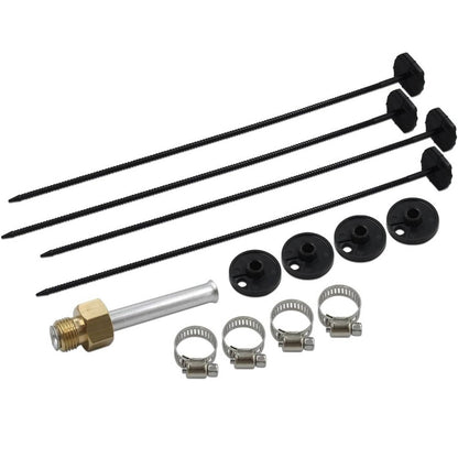 Solidspare 10 Rows Remote Transmission Oil Cooler Radiator Converter Kit Universal Aluminum