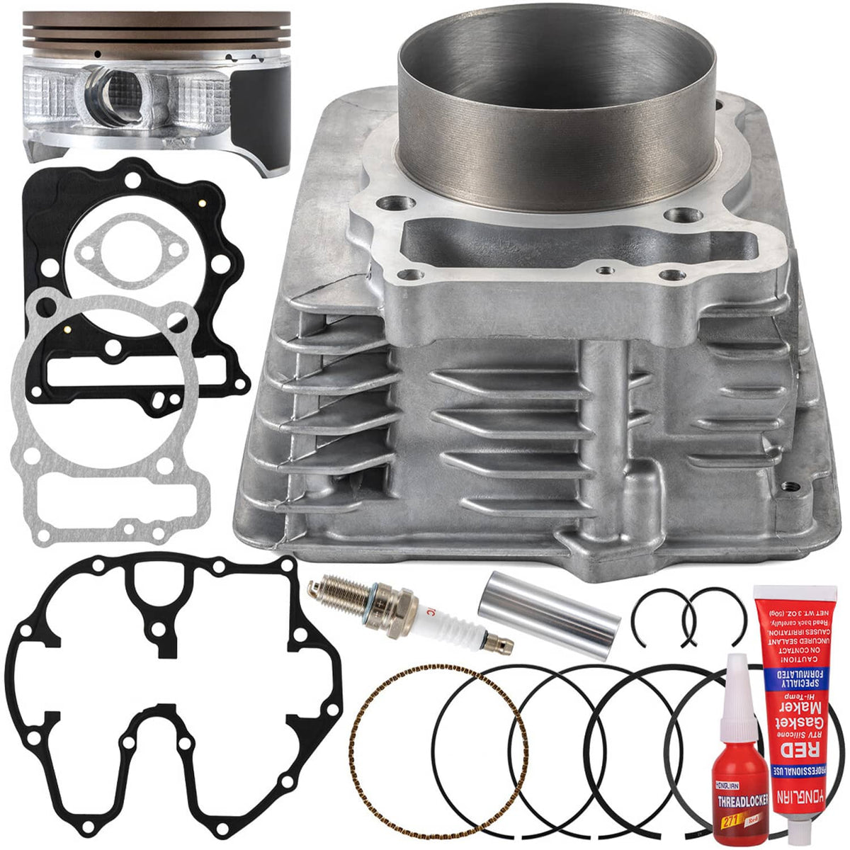Solidspare For Honda TRX400EX Big Bore Cylinder Piston Gasket Kit 1999-2008 89mm 440cc