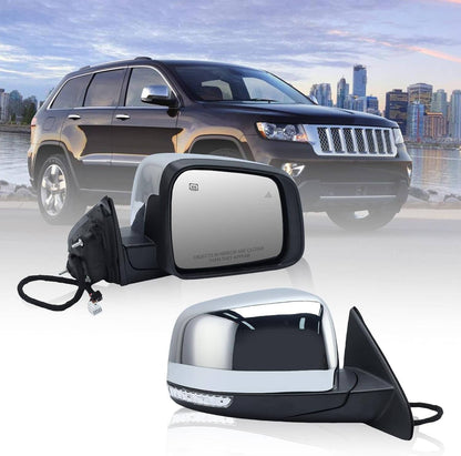 Solidspare New Passenger Side Manual Fold Mirror Blind Spot For Jeep Grand Cherokee 2011-22