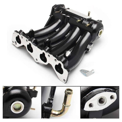 Solidspare D-Series Intake Manifold +70mm Throttle Body For Honda Civic CRX DEL SOL D15 D16