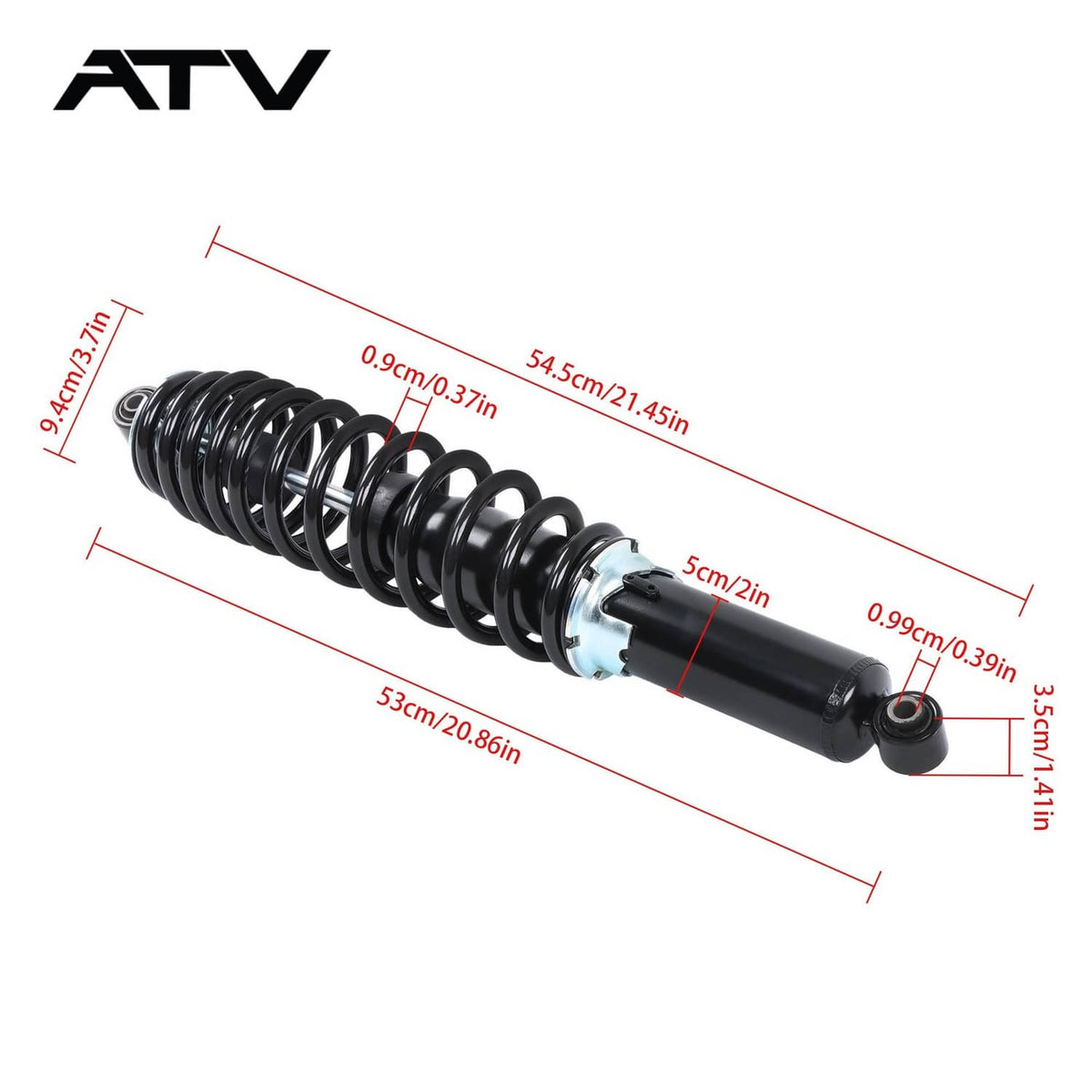 Solidspare Rear Shocks 7043463 7043569 7043874 7043813 For Polaris Sportsman 550 850 1000