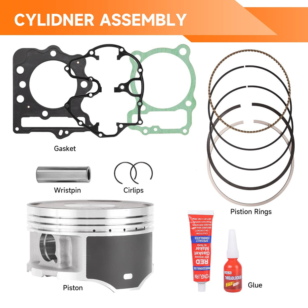 Solidspare For Honda TRX400EX 1999-08 Camshaft & 85mm Cylinder Piston Top End Rebuild Kit