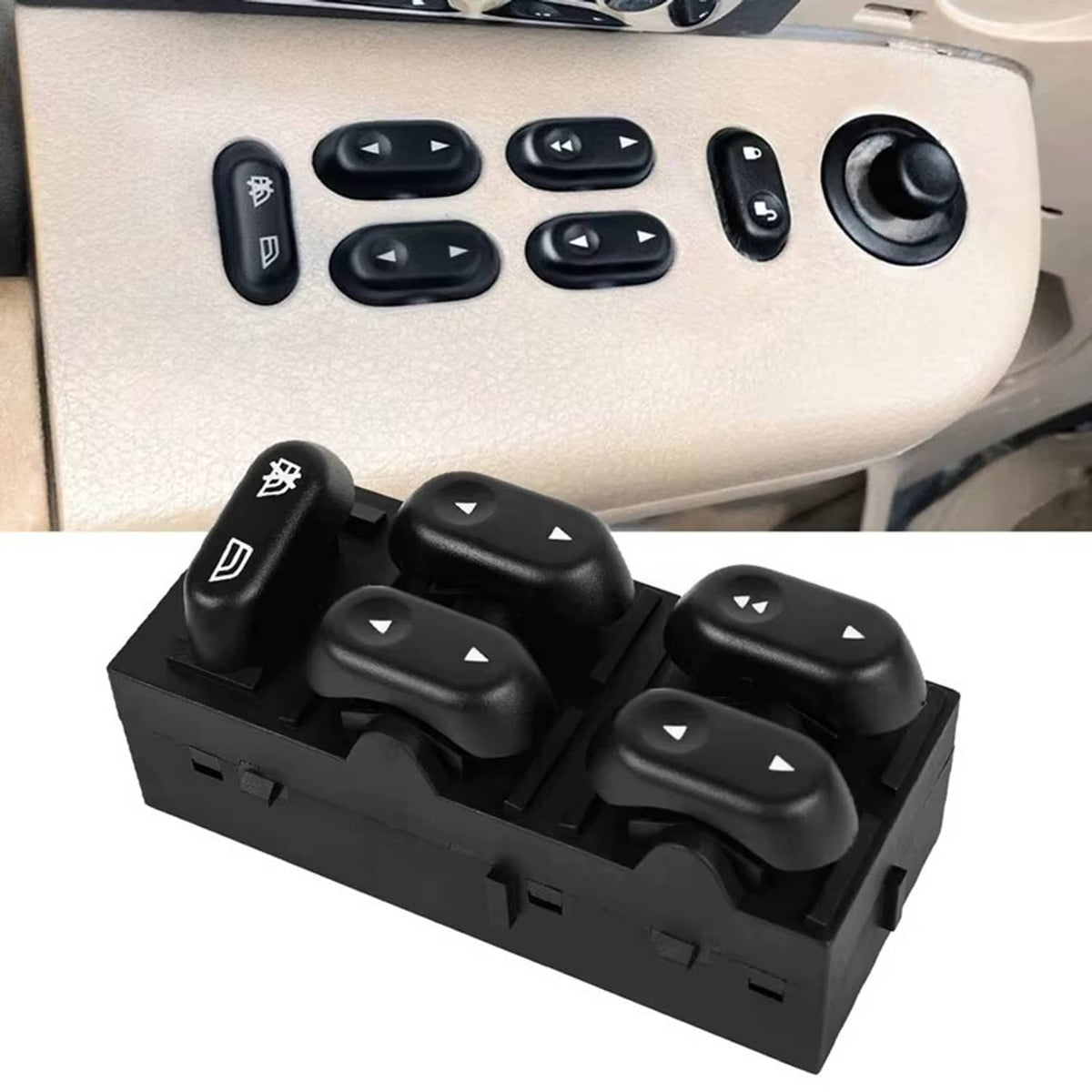 Solid Spare 5L1Z14529AA Master Window Control Switch for Ford F-150 Expedition/Lincoln 03-08
