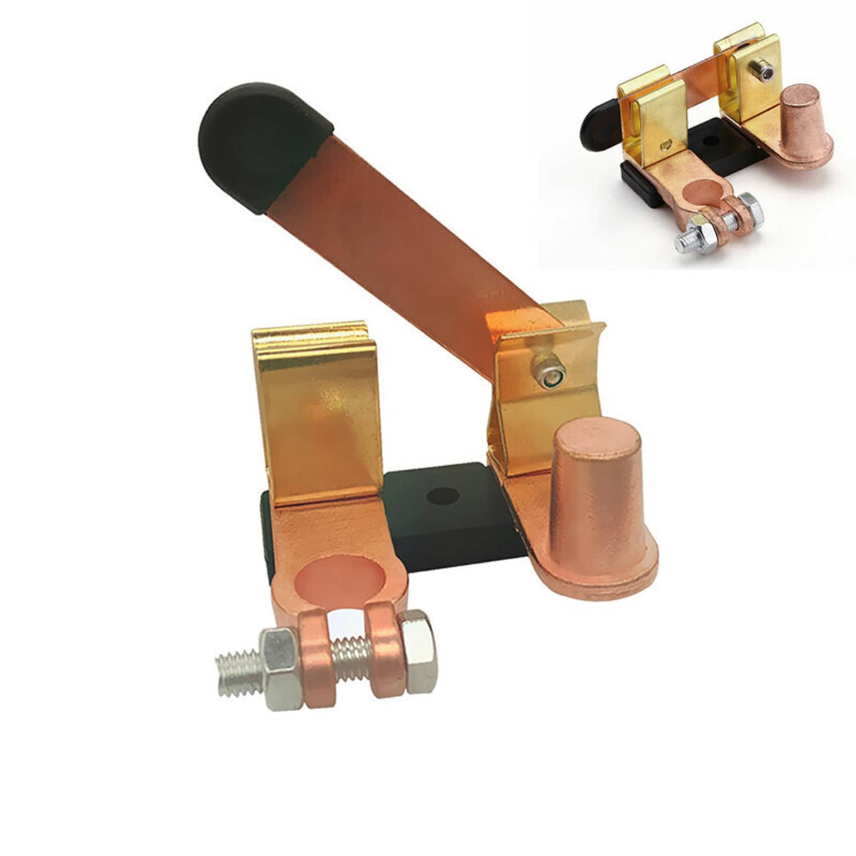Solidspare Knife Blade Switch Battery Disconnect Top Post Heavy Duty Shut Off Car 12v/24v