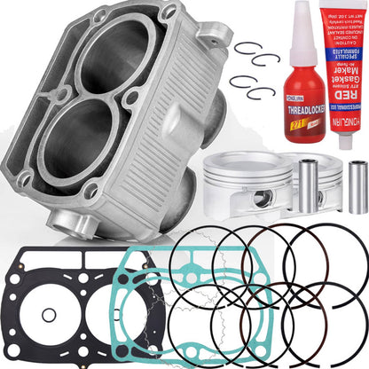 Solidspare 80mm Cylinder And Piston Ring Kit W/Gasket for Polaris RZR S 800 EFI 2009-2014