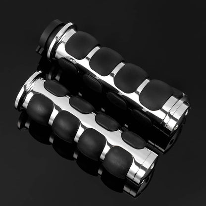 Solidspare Motorcycle 1" Handle Bar Hand Grips For Harley Softail Street Glide Road King US