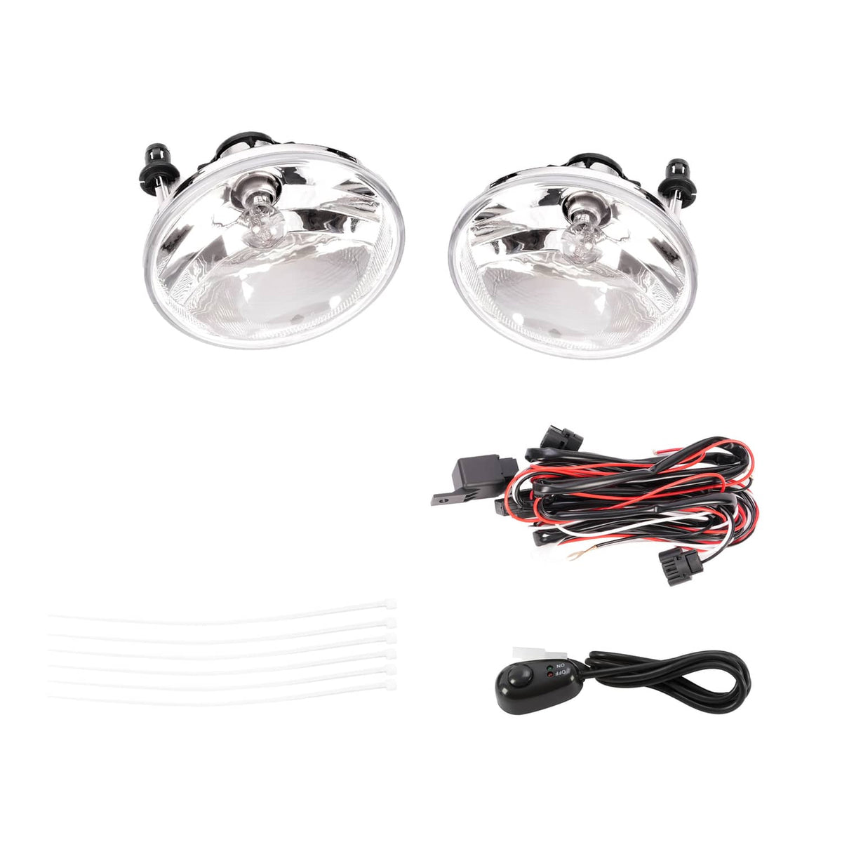 Solid Spare Clear Lens Fog Light Lamps w/Bulbs LH &RH For Chevy Colorado 2007-2022 #15839896