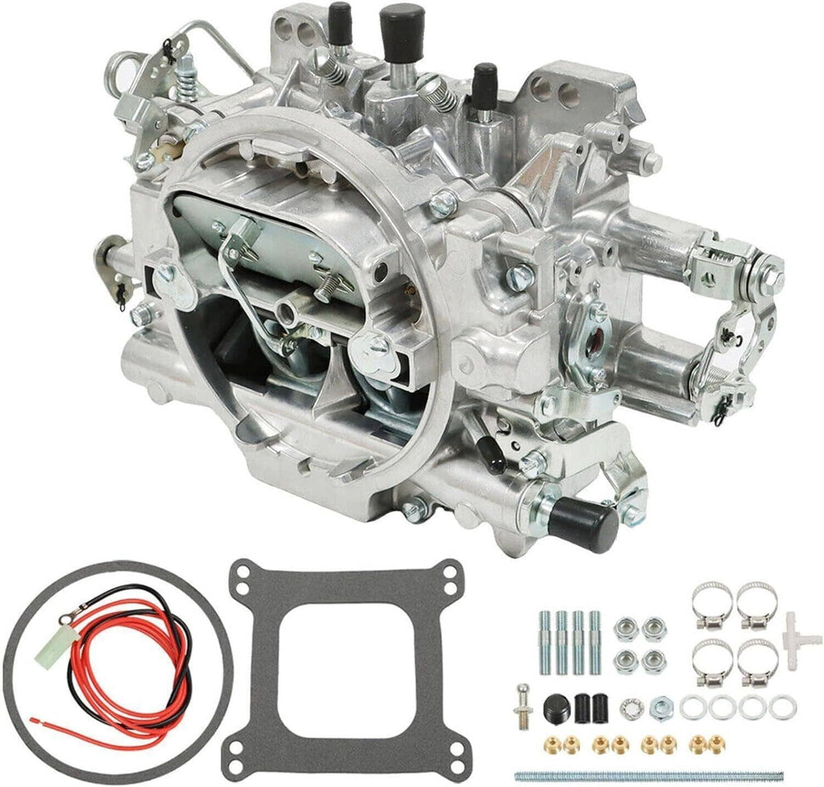 Solidspare 4 Barrel Carburetor w/Manual Electric Choke For Edelbrock 1405 Performer 600 CFM