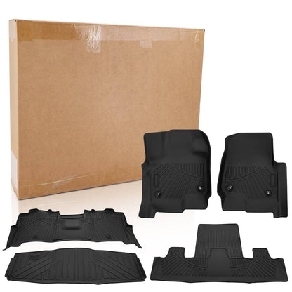 Solidspare Waterproof Floor Mats Cargo Liner for Ford Expedition 2018 2019 2020 2021-2025