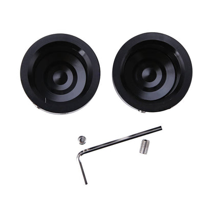 Solidspare Black Front Axle Cap Nut Covers Fit for Harley Touring Street Road Glide King US