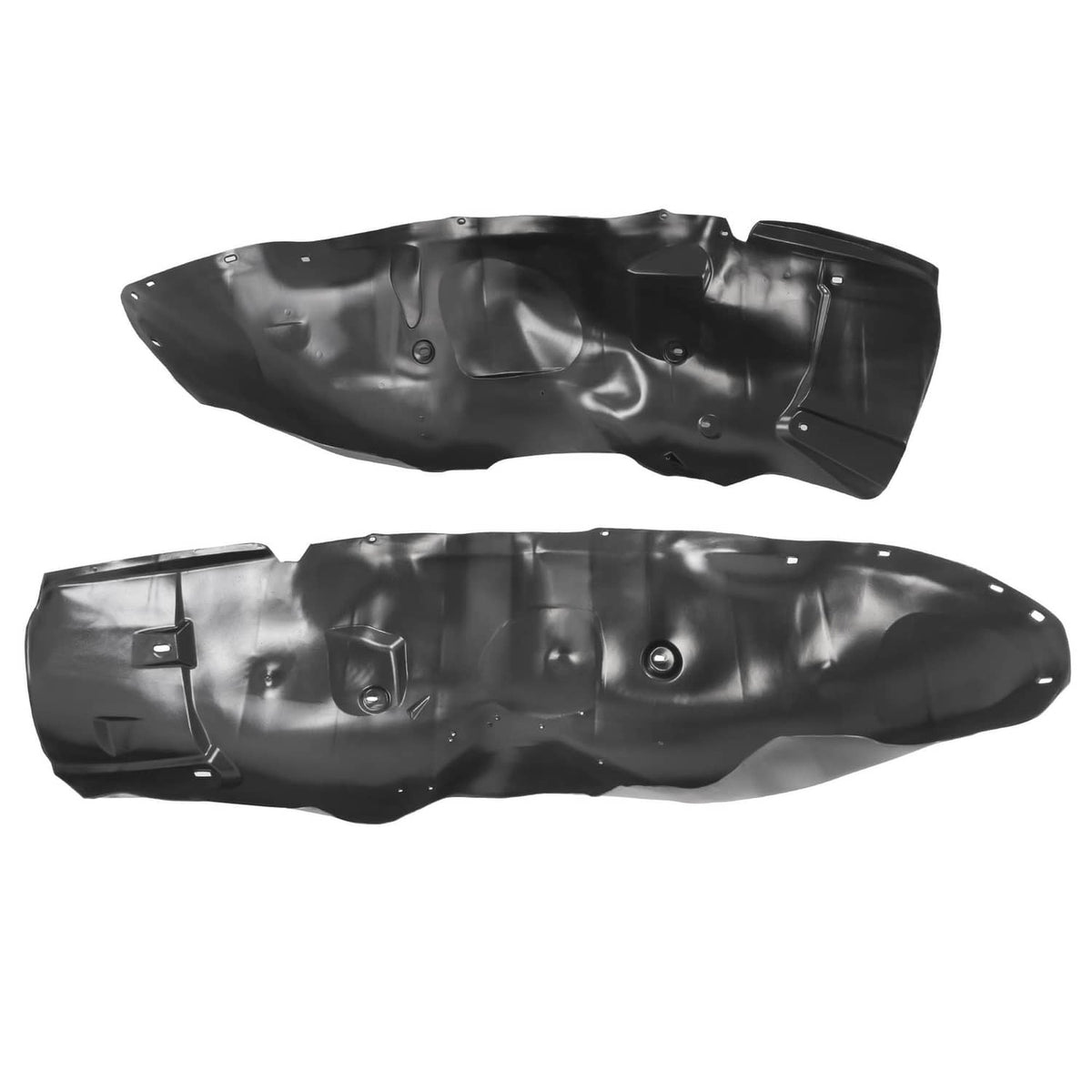 Solid Spare Front Driver & Passenger Side Inner Fender Liners For 07-13 Chevy Silverado 1500