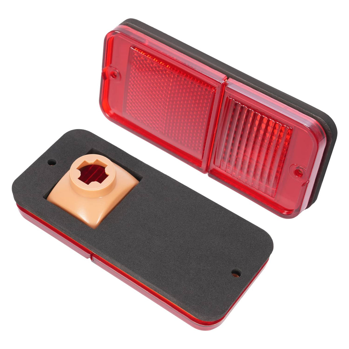 Solid Spare Rear Red Side Marker Lights Set For Chevrolet GMC C/K Pickup Trucks 1968-1972