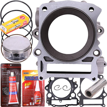 Solidspare Top End Cylinder Piston Gasket Rebuild Kit For Yamaha Raptor Rhino Grizzly 660