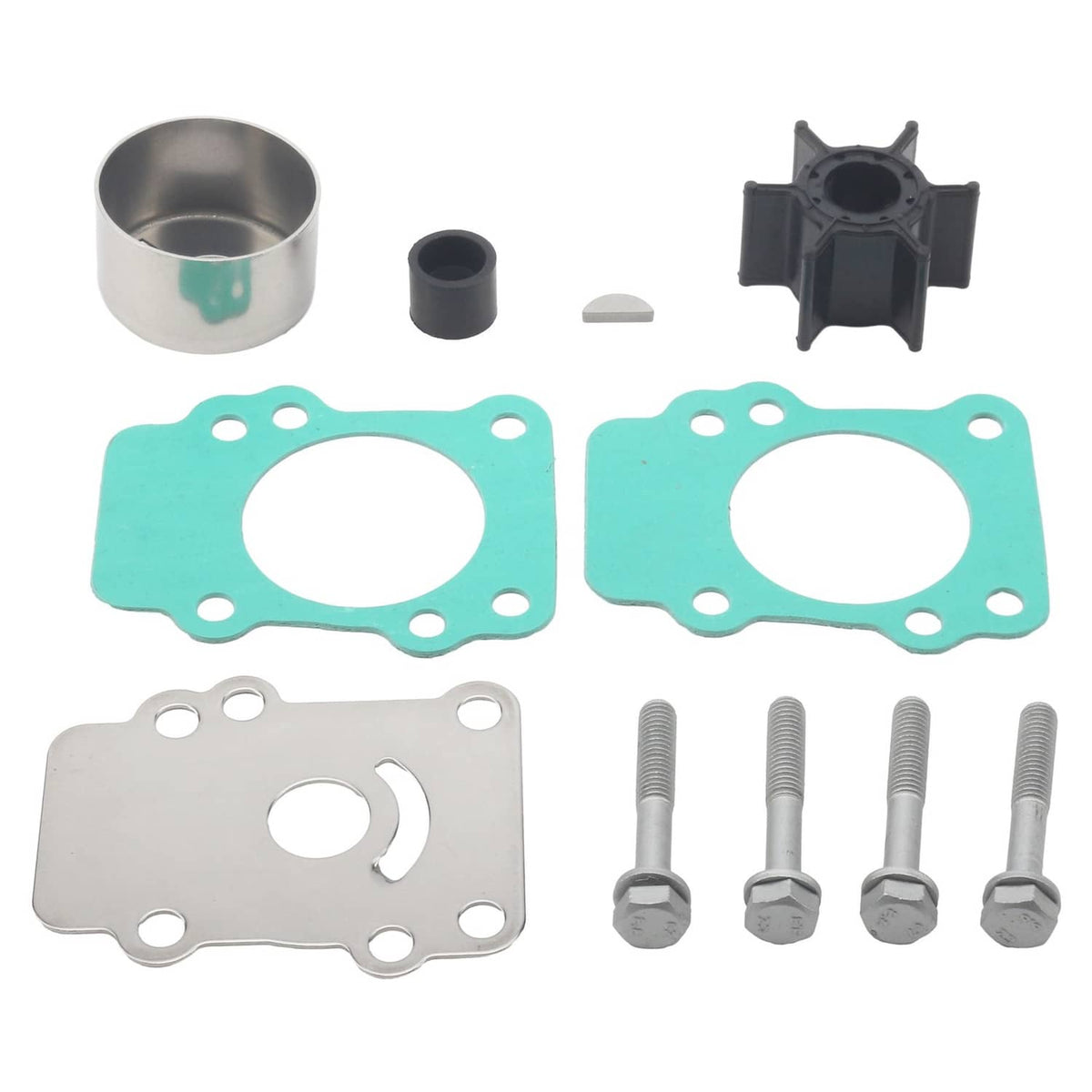 Solid Spare Yamaha 9.9 15 hp 2 Stroke Outboard Water Pump Impeller Kit 682-W0078-A1 18-3148