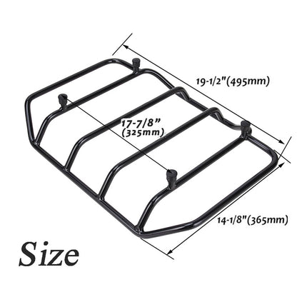 Solidspare Motorcycle Luggage Rack Trunk Pack Fit For Harley Touring Street Road Glide