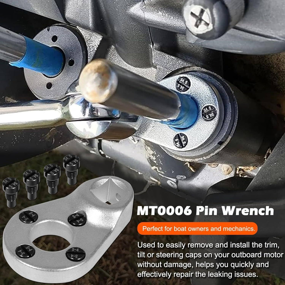 Solid Spare For Yamaha 115225FS Rebuild Trim Tilt Seal Kit + Outboard MT0006 Pin Wrench