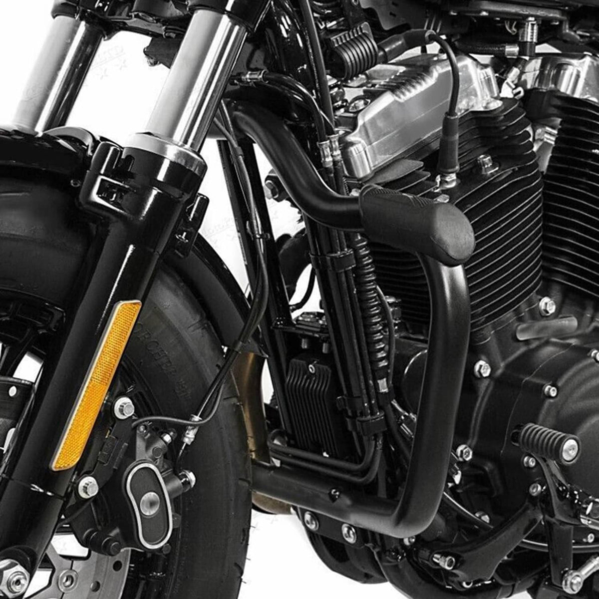 Solidspare 1-1/4" Highway Engine Guard Crash Bar Fit For Harley Touring Street Glide FLHX